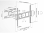 Supporto TV-LCD a muro doppio braccio PL 37-80 Portata kg.40 Extra Slim Nero | Superior - immagine 3